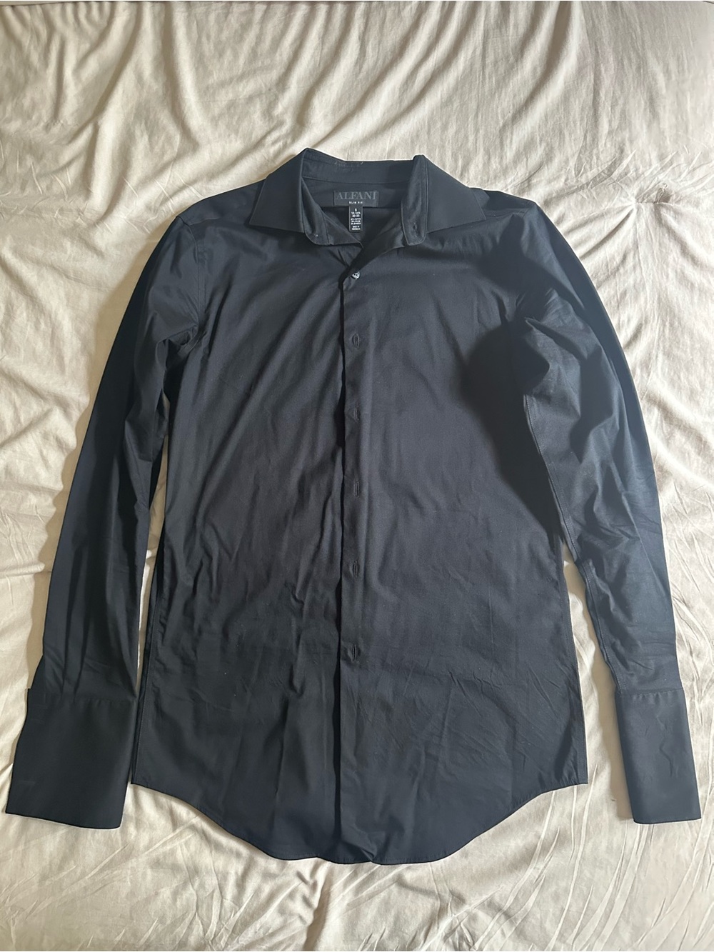 *LIKE NEW* Alfani Men's Black Dress Shirt - Slim Fit